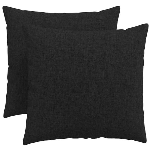Sofakuddar 2 pcs Svart 50 x 50 cm tyg
