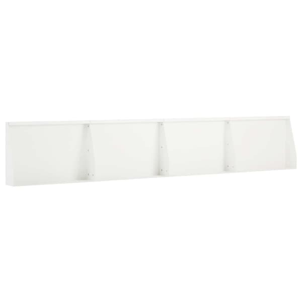 Stödvägg 4 st 60 x 12 x 40 cm Stål Vit