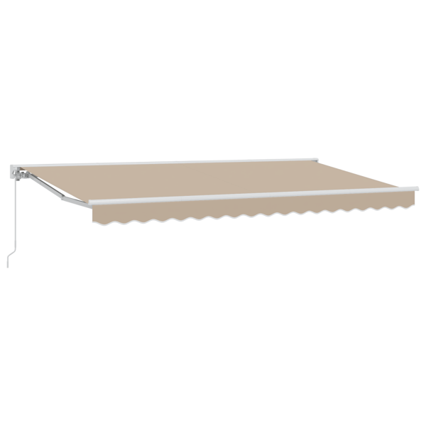 Markisram Beige 400 x 200 cm Polyester med PU-beläggning