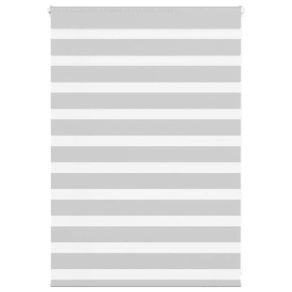 Rullgardin zebra ljusgrå 105x100 cm tyg bredd 100,9cm polyester