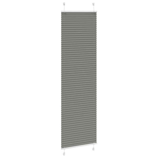 Plisserad persienn antracit 60x200cm tyg bredd 59,4cm polyester