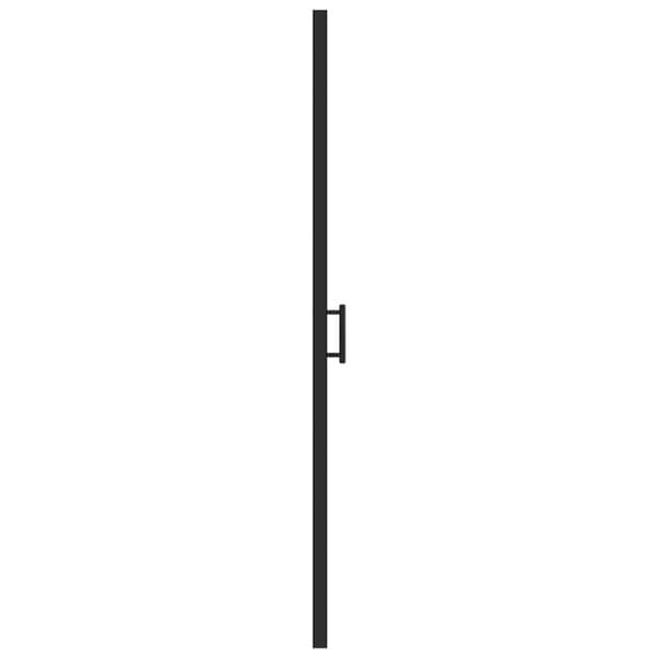 Duschdörr 100x178 cm halvfrostat härdat glas svart