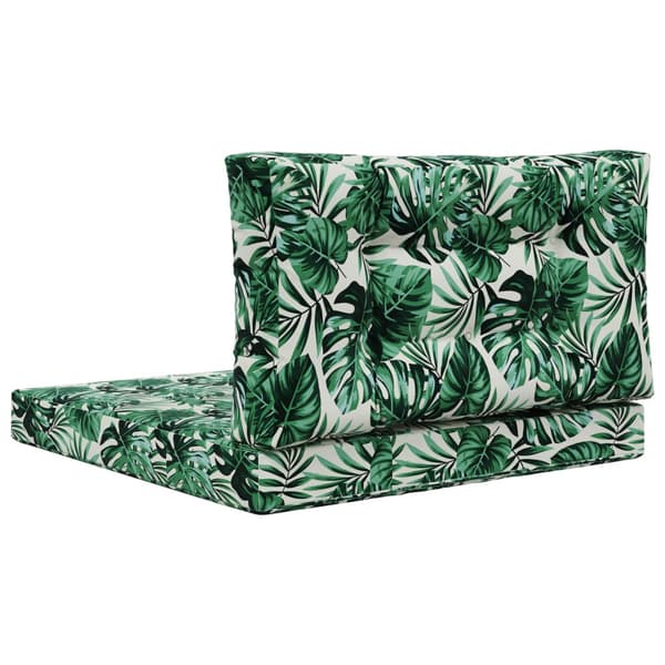 Utomhus Soffa Kudde 2 pcs Bladmönster Polyester