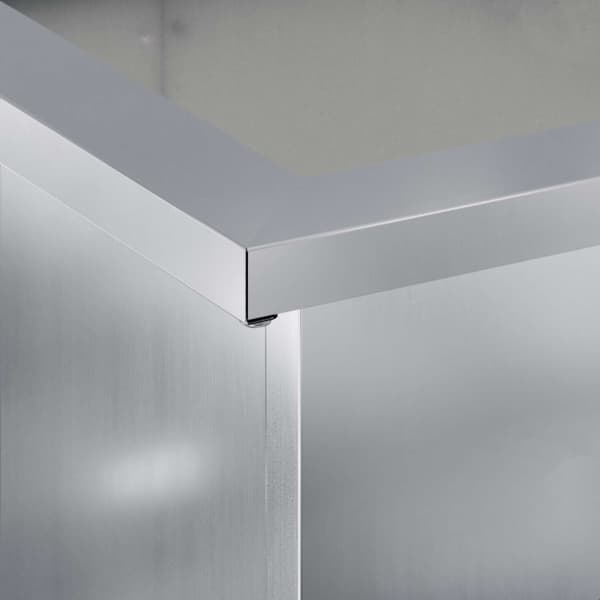 Odlingslåda med LED Silver 40 x 80 x 40 cm Galvaniserat stål