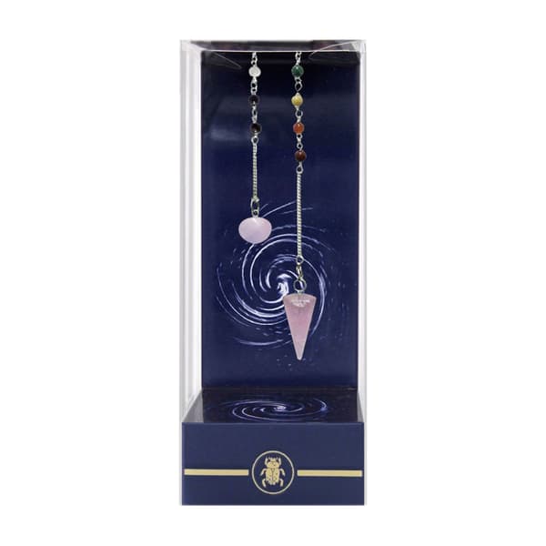 Premium Rose Quartz Chakra Pendulum