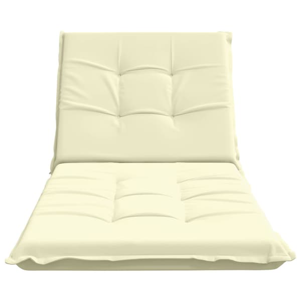 Solstol Kudde GEMERT 100% Polyester Gräddvit 190 x 90 x 9 cm