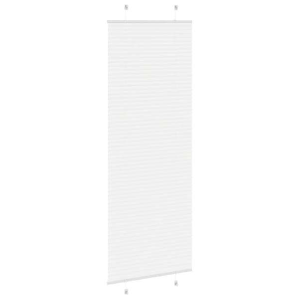 Plisserad persienn vit 70x200 cm tyg bredd 69,4 cm polyester