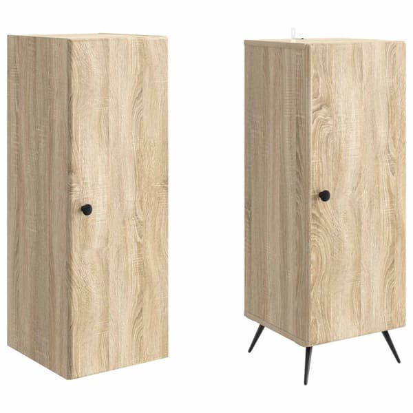 Skåpset 2 pcs Sonoma-ek Konstruerat trä
