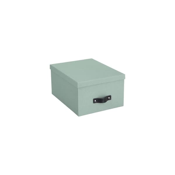 Förvaringsbox m.lock kartong Mint