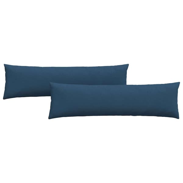 Sofakuddar 2 pcs Blå 145 x 40 cm tyg