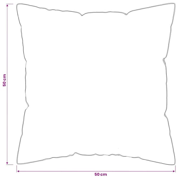 Kudde 2 st 50 x 50 cm Australiensk Ull Vit
