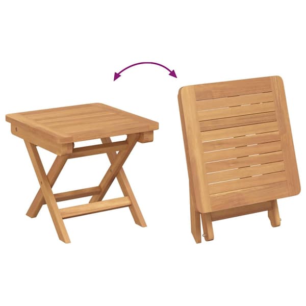 Solstol 2 pcs Brun Massivt teakträ
