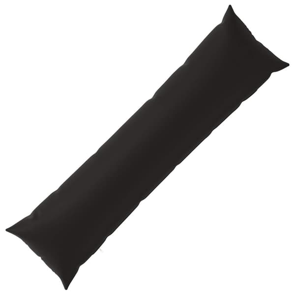 Kudde med kudde HEERLEN Svart 40 x 145 cm Polyester