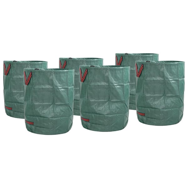Trädgårdsavfallspåsar 12 pcs Grön 66 x 66 x 83,5 cm