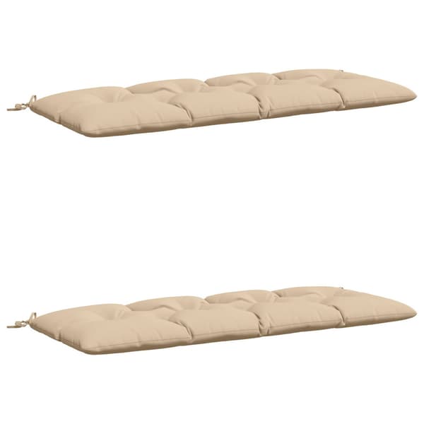 Bänk Kuddar VIANEN 2 st 100% Polyester Gräddvit