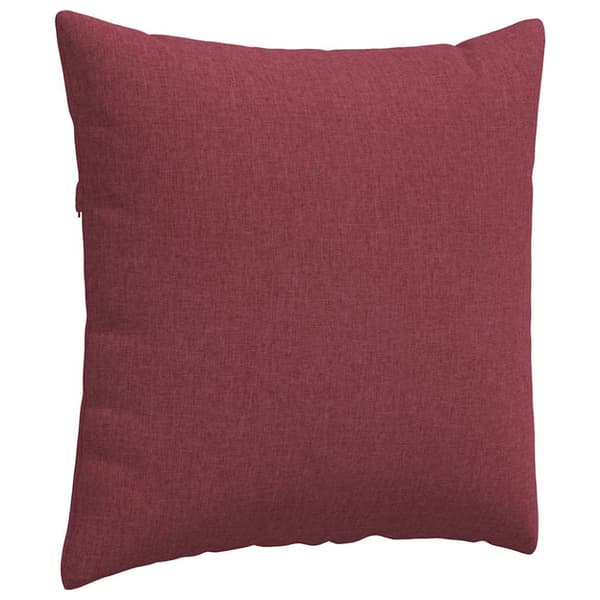 Sofakuddar 2 pcs Vinröd 60 x 60 cm tyg