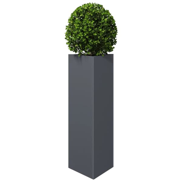 Odlingslådor 2 st antracit triangulär 30x26x75 cm stål