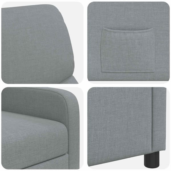 Recliner Ljusgrå Tyg
