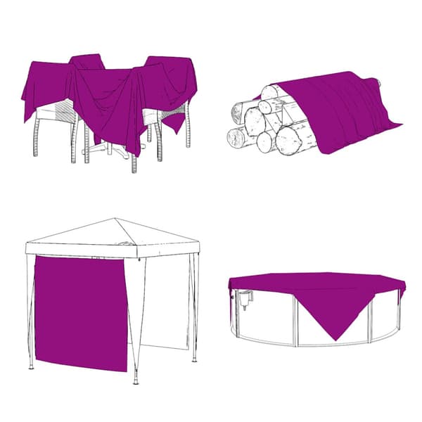 Växtskydd med öljetter 1x8 m polyeten