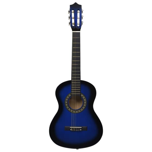 Klassisk gitarr för nybörjare 8 delar blå 1/2 34"