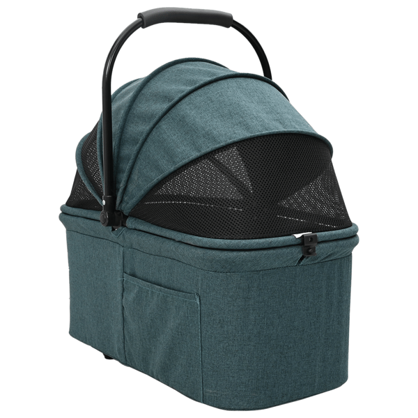 Hopfällbar hundvagn Justerbar Grön 81 x 47 x 99 cm Polyester