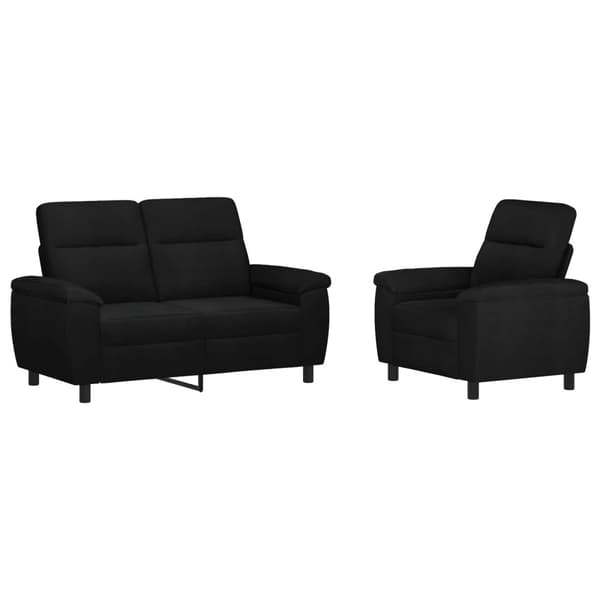 Soffset 2 st Svart Tyg