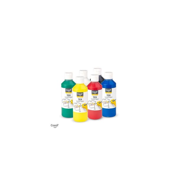 Textilfärg 250ml x 6 färger 6/fp