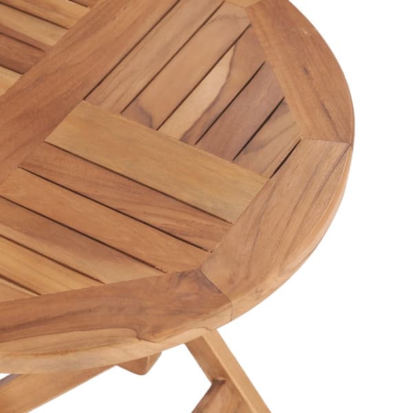 Hopfällbart trädgårdsbord 45 cm massiv teak