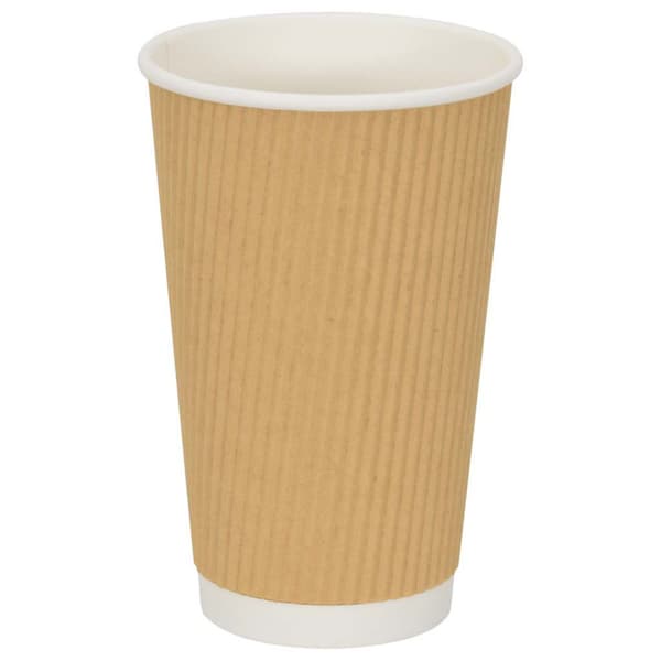 Kaffekoppar i papper med lock 1000 st 16oz 400ml