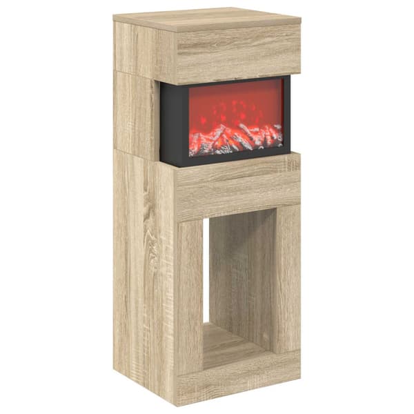 Elektrisk eldstad Sonoma-ek 35 x 30 x 86 cm Konstruerat trä