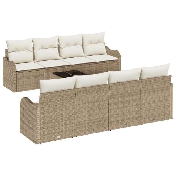 Trädgårdsoffset Beige 55 x 55 x 37 cm konstrotting