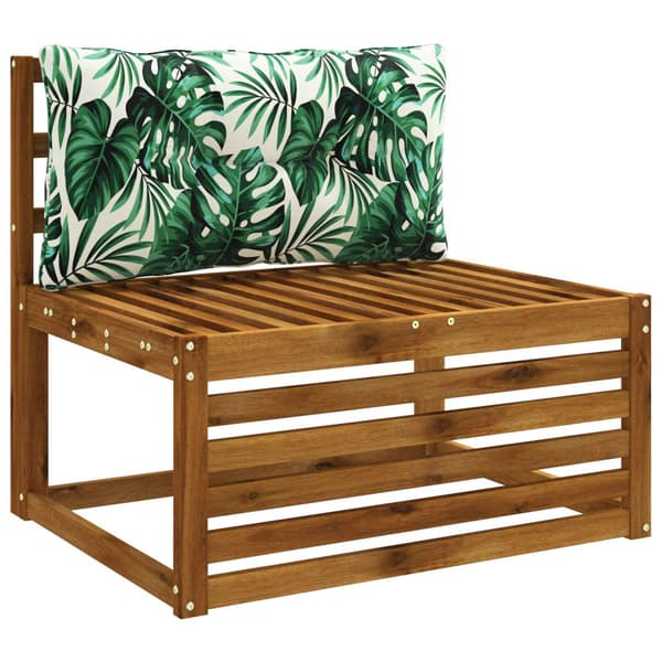 Ryggkudde PUTTEN 100% Polyester Bladmönster 80 x 40 x 10 cm