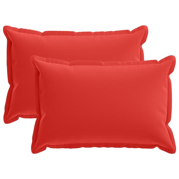 Kudde med kudde HOUTEN 2 st Röd Polyester