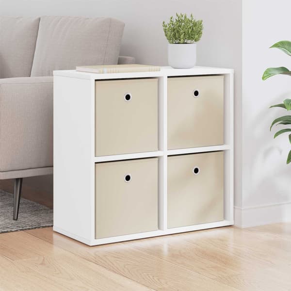 Sideboard med låda Vit 59,5 x 27 x 57 cm