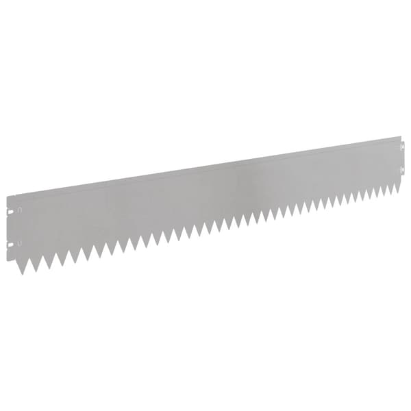 Kant för gräsmatta 10 pcs 103 x 15 cm Stål Silver