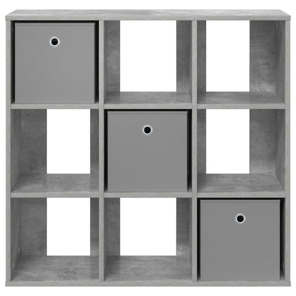 Sideboard med låda Betonggrå 88,5 x 29 x 84,5 cm
