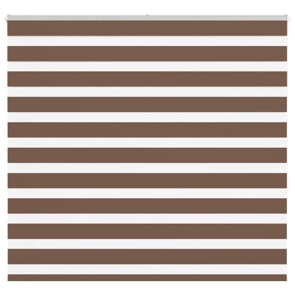Rullgardin zebra brun 160x150 cm tyg bredd 155,9 cm polyester