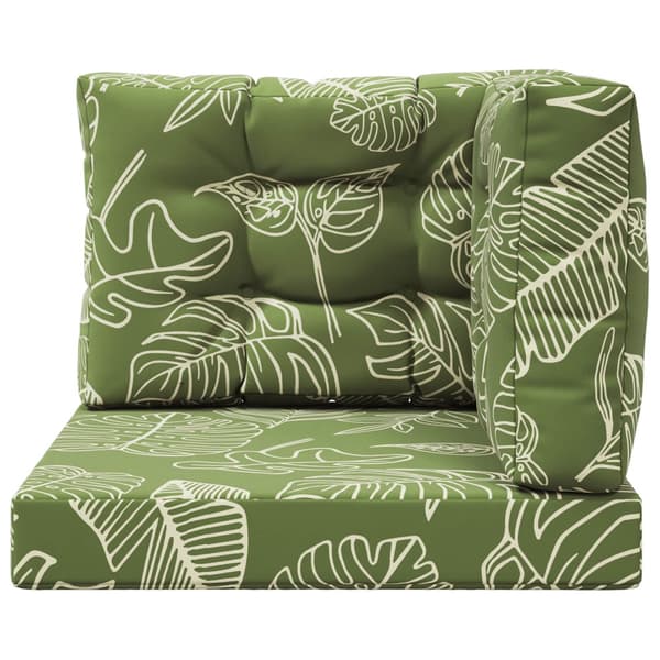 Utomhus Soffa Kudde 3 pcs Bladdesign Polyester
