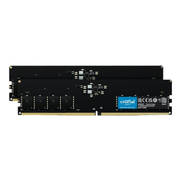 Crucial - DDR5 - sats - 64 GB: 2 x 32 GB - DIMM 288-pin - 5600 MHz / PC5-44800 - ej buffrad