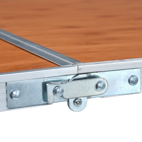 Hopfällbart campingbord aluminium 240x60 cm