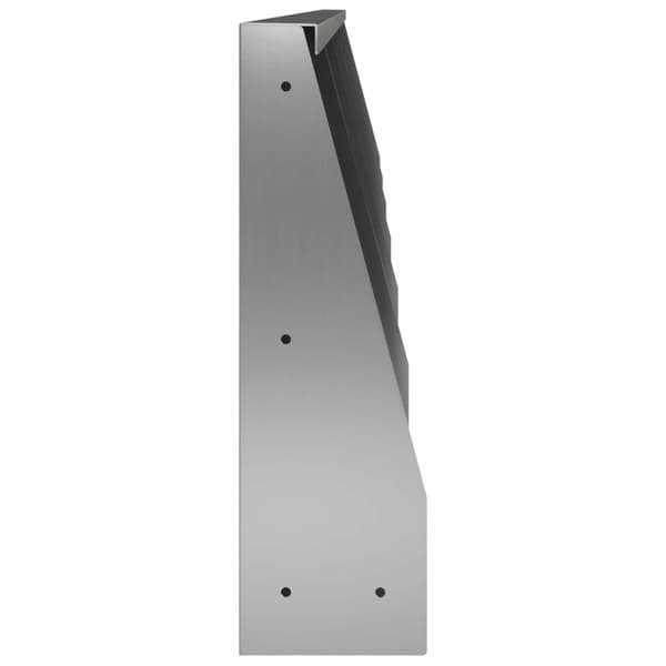 Stödvägg 6 st 40 x 12 x 50 cm Galvaniserat stål Silver