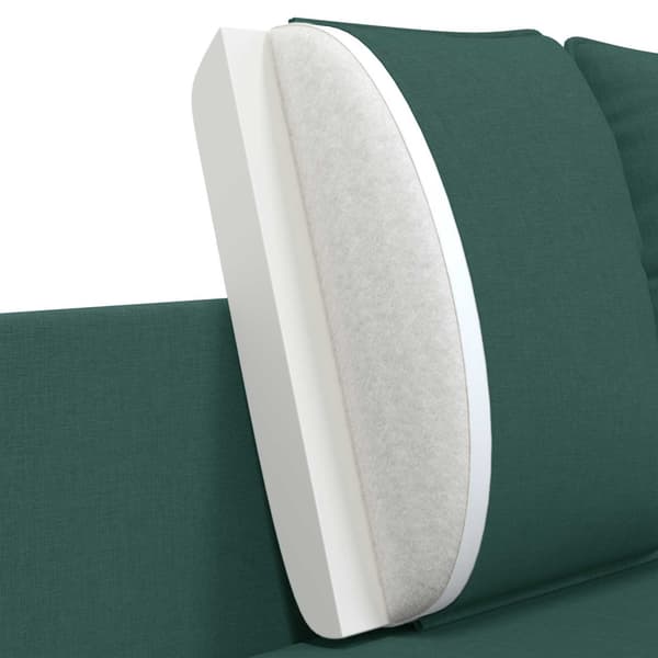 2-sits soffa Mörkgrön 188 x 81 x 89 cm Tyg
