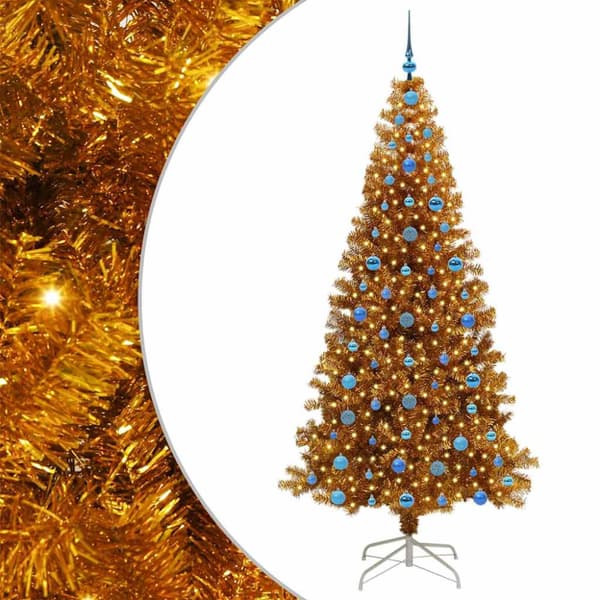 Julgran Guld 210 cm PET