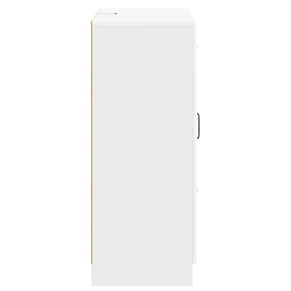 Sideboard Vit högglans 66 x 34,5 x 87 cm Konstruerat trä