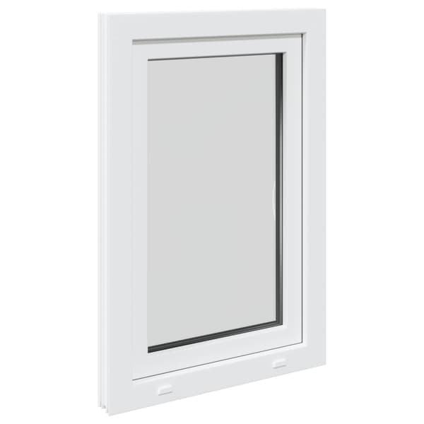Källarfönster RISOR Vit 60 x 100 cm PVC och glas