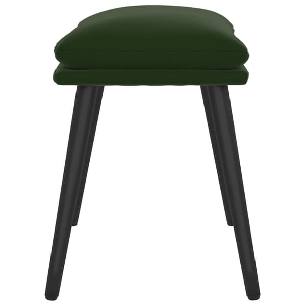 Fotpall mörkgrön 45x29,5x35 cm sammet