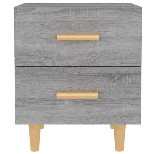 Sängbord grå sonoma 40x35x47,5 cm