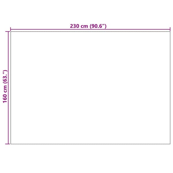Områdesmattor Rektangulär GALATI Kräm 230 x 160 cm Polyester