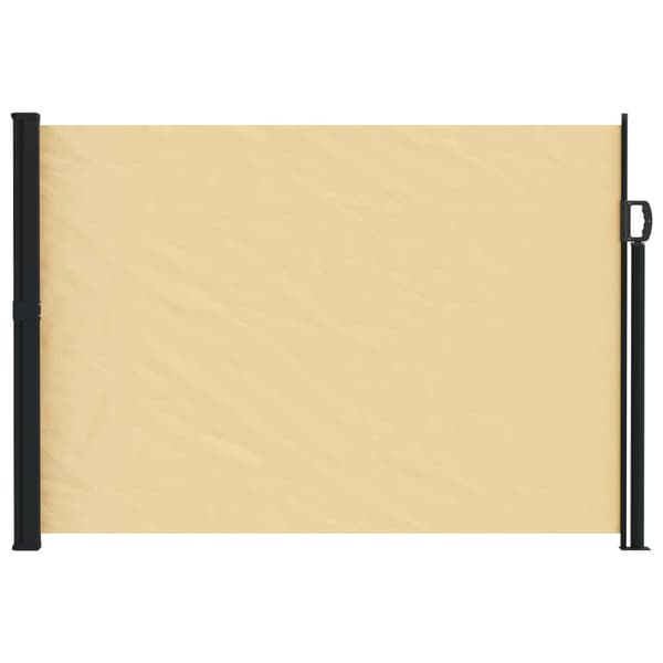 Utfällbar sidomarkis Sand 600 x 160 cm Polyester