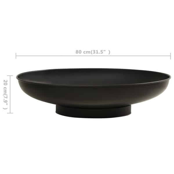 Eldstad 80 cm stål